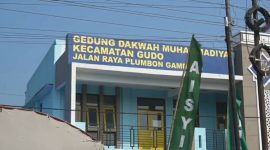 Gedung Dakwah Muhammadiyah Gudo di Desa Plumbon Gambang Kecamatan Gudo Kabupaten Jombang