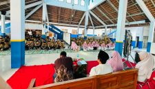 para santri antusias mengikuti kegiatan di SMP MBS Jombang