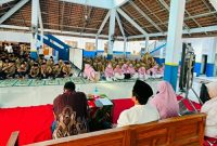 Para santri antusias mengikuti kegiatan di SMP MBS Jombang