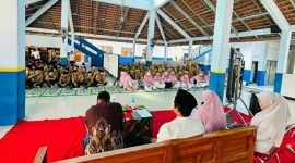 Para santri antusias mengikuti kegiatan di SMP MBS Jombang