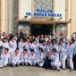 Tim Paskibra SMA Muhammadiyah 1 Jombang foto bersama usai upacara HUT RI